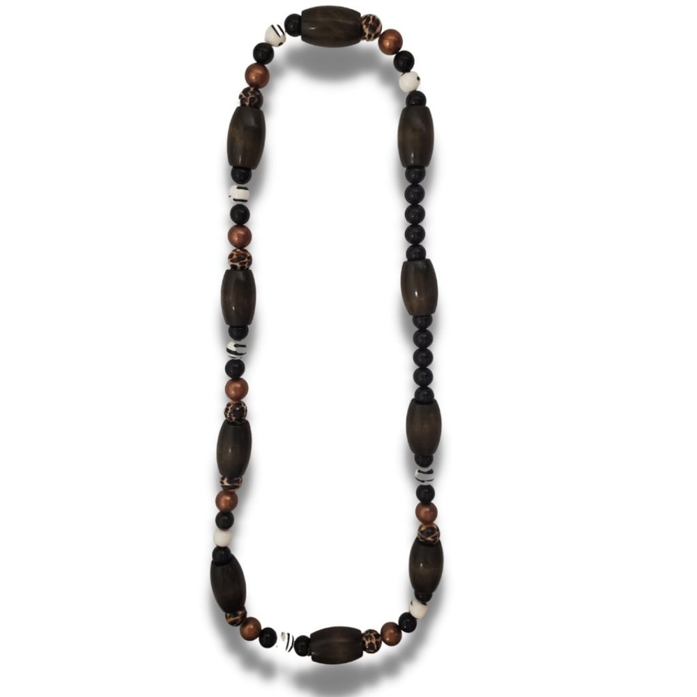 Light Wood Brown Necklace